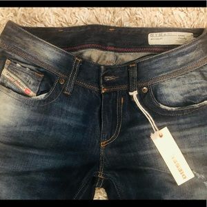 DIESEL jeans. Straight leg. Low waist. Brand new.